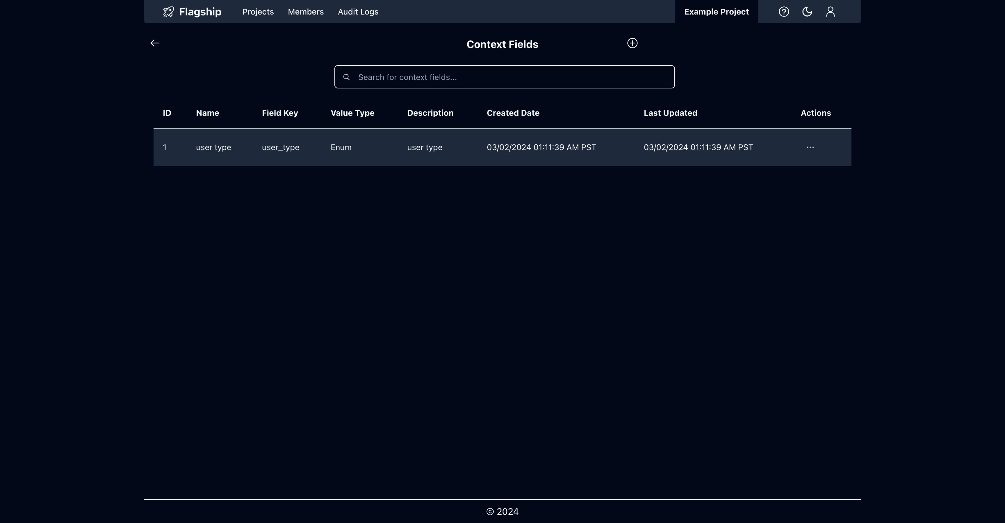Context fields